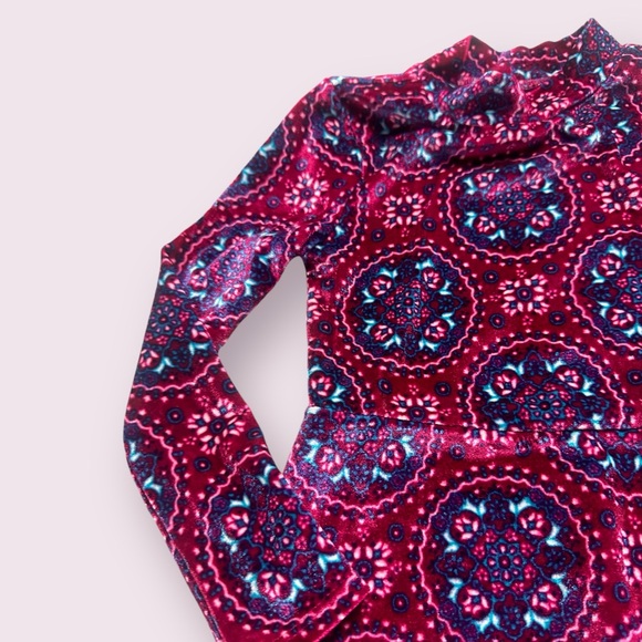 Set Of Two Vintage Toddler Velvet Dresses With Paisley Lace Ribbon Detail Size 5 - Picture 3 of 16